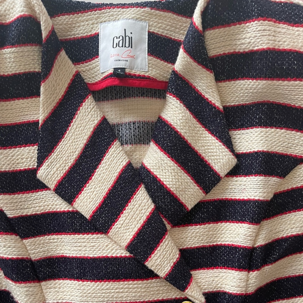 CAbi Striped Cruise Jacket - Love Carol Collection - Picture 3 of 15